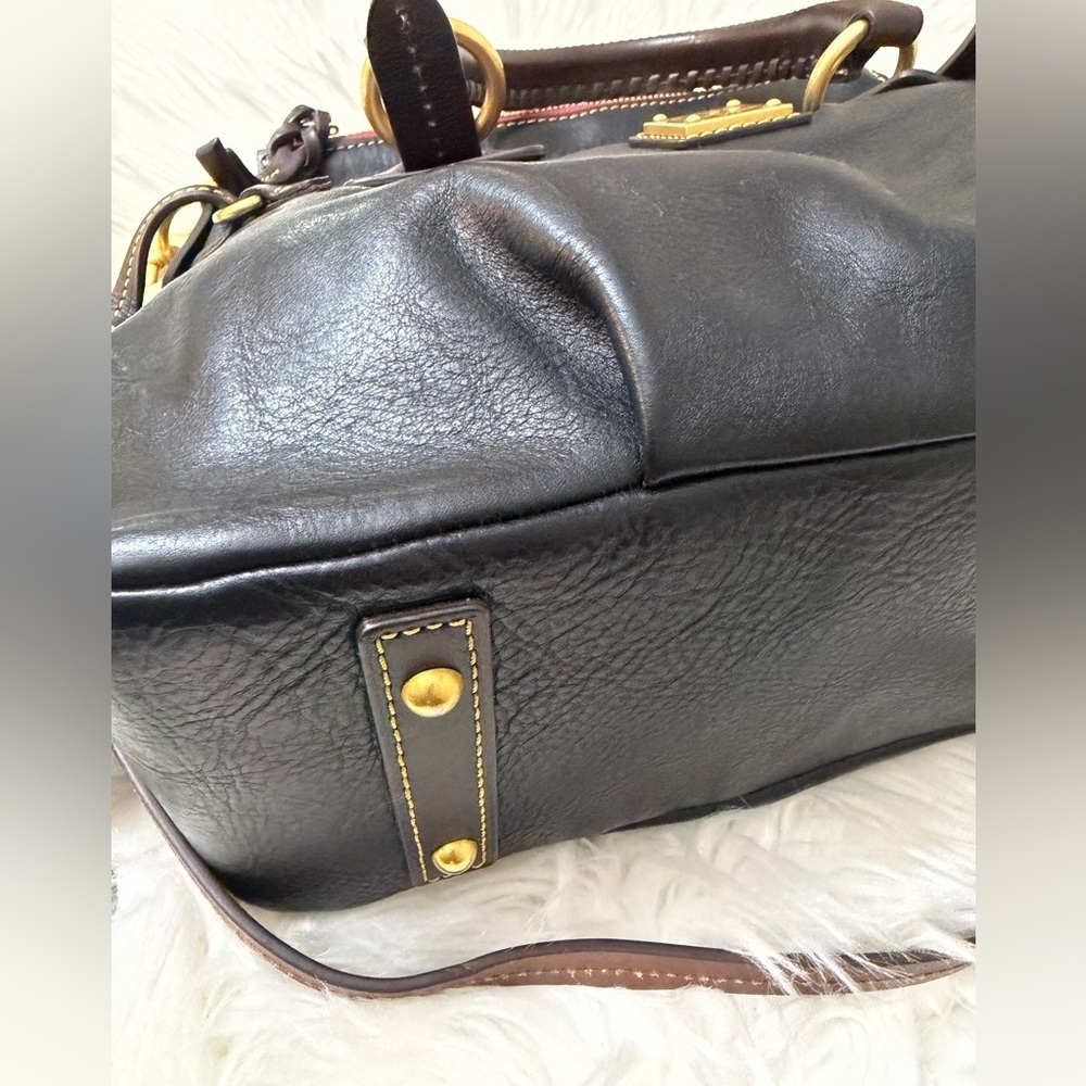 Dooney & Bourke Black Leather Satchel - Picture 6 of 16